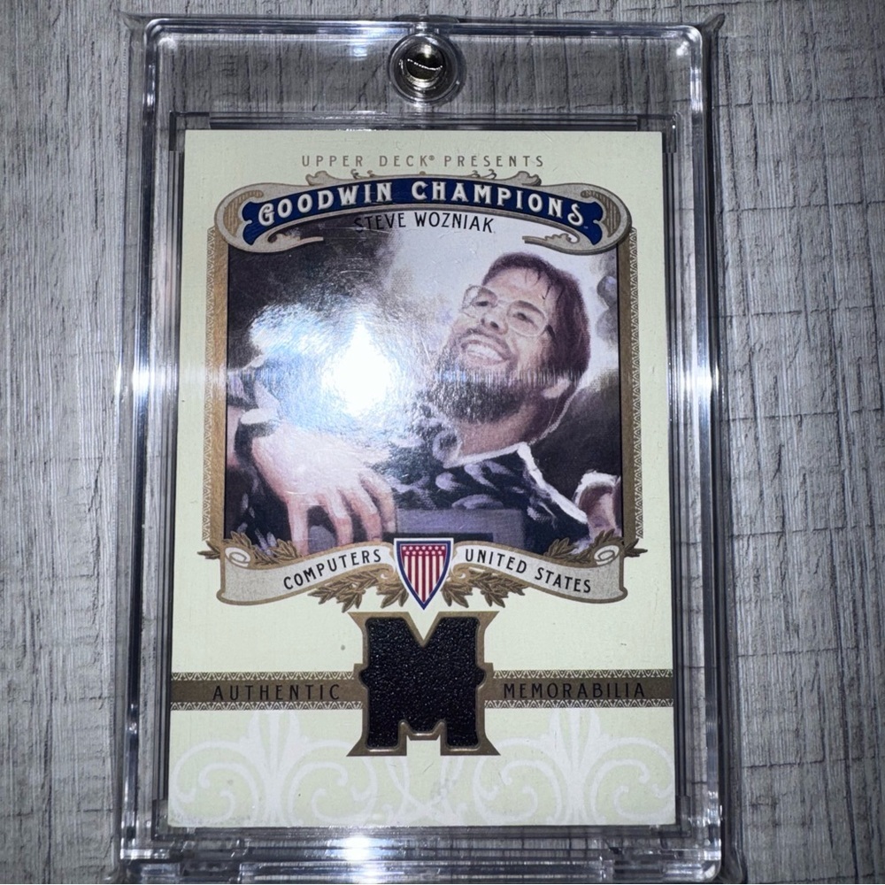 2012 Upper Deck Goodwin Champions Steve Wozniak Authentic Memorabilia DT63C